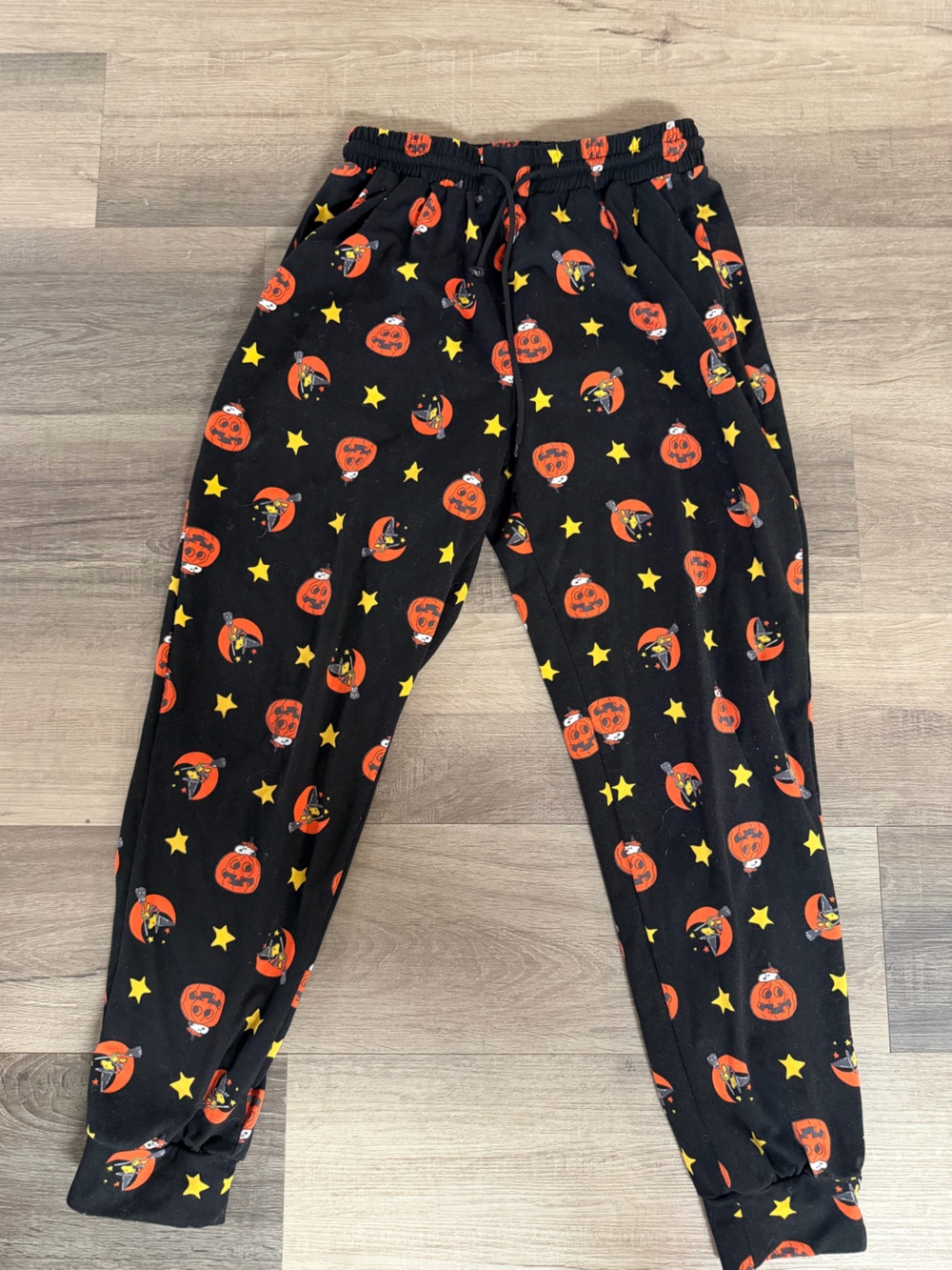 Peanuts Pajamas Gray with Yellow Stars and Orange Accents